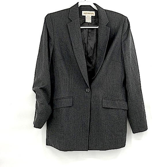 Jones New York gray blazer size medium academia - Picture 1 of 7